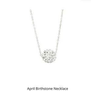 April birthstone necklace